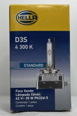 HELLA D3S 4300 K Xenon Standard Bulb (42V, 35W) - Image 1 of 4