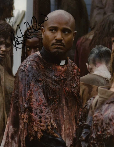 Seth Gilliam signed autograph photo 8x10 inch COA Walking Dead Cover