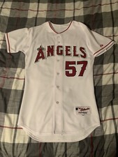Majestic Los Angeles Angels Anaheim #57 Francisco Rodriguez Jersey White Size 40