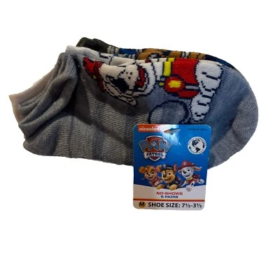 NICKELODEON Niño M Paw Patrol No Show 5 Pares Calcetines (Talla de Zapato 7 1/2 a 3 1/2) Foto 1 de 3