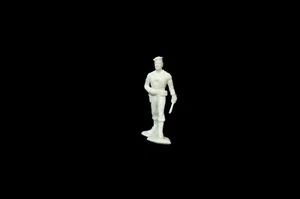 MARX Sailor Shore Patrol pliable white resin 54mm plastic toy soldiers playset - Picture 1 of 2