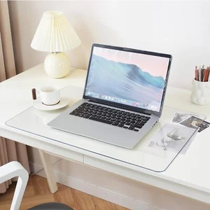 Clear Desk Protector Mat Clear Desk Pad Desk Mat on top of 14 x 24 Inch - Picture 1 of 7