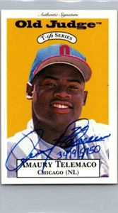 1996 Signature Rookies Old Judge #32 Amaury Telemaco Signatures #/6000 - Picture 1 of 2