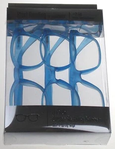 Start Reading EyeSquared +2,50 Unisex Lesebrille Blau 3er Pack Federscharnier - Bild 1 von 7