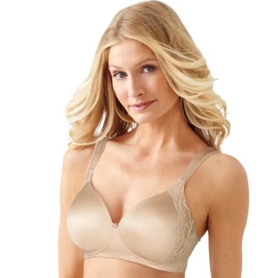Sujetador Bali One Suave U Encaje Sin Alambres Figura Completa Beige DF6546 Talla 40DD Foto 1 de 4