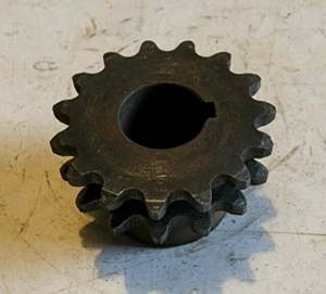 Piñón 35-2B15 3/4"" 15 dientes 35-2 cadena 3/4"" diámetro 3/16"" llave de lote antiguo - Imagen 1 de 6