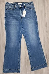 NWT Vervet Blue Jeans Women’s Size 20W Bella High Rise Flare Trouser Denim - Picture 1 of 12
