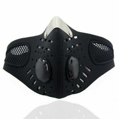 Unisex Adjustable Reusable Washable Carbon Filters Mask Outdoor Running Riding - Image 1 of 4