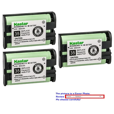 Batería Kastar Compatible con Batería Inalámbrica Panasonic HHR-P107 HHR-P107A/1B Foto 1 de 3