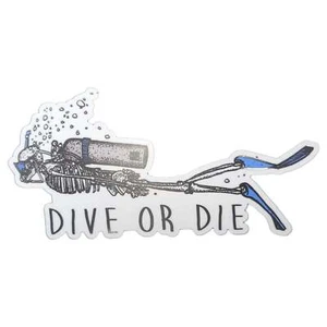Dive or Die Scuba Sticker - Picture 1 of 1