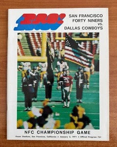 vintage 1970 NFL NFC CHAMPIONSHIP PROGRAM DALLAS COWBOYS @ SAN FRANCISCO 49ERS - Picture 1 of 3