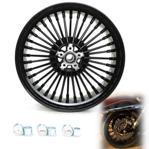 17x6 Fat Spoke Rear Wheel Rim for Harley Softail Fatboy FLSTF FXSTB Dyna FXDF - Picture 1 of 9