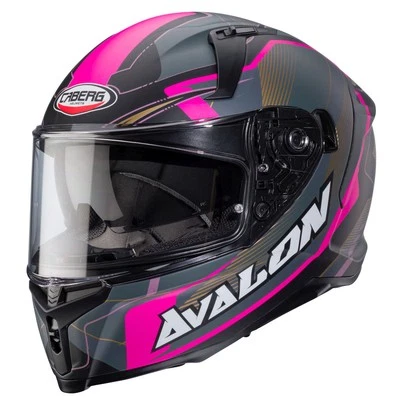 Caberg Integralhelm Avalon X Optic matt-schwarz/grau-Fuchsia - Größe XS - Bild 1 von 4
