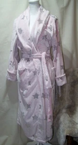 Sonoma Robe Pink Silver Stars Plush Small Cozy Throw Wrap NWT - Picture 1 of 11