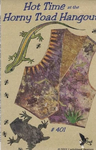 Hot Time at the Horny Toad Hangout VEST w Applique Sz XS-XL LadyHawk Designs 401 - Picture 1 of 3