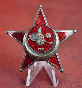 WWI Kaiserreich Deutsch Türkisch Gallipoli Stern Abzeichen Auszeichnung Pin Medaille Emaille Antik - Bild 1 von 11
