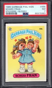 1985 Garbage Pail Kids OS2 2nd series -- Schizo Fran #49b -- PSA 7 NM glossy - Picture 1 of 3