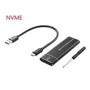 M2 SSD Enclosure NVMe USB3.1 External Storage HDD Case 10Gbps PCIe SSD Box - Photo 1/41