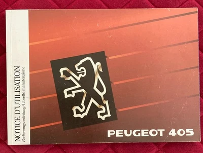 PEUGEOT 405 Libretto Uso e Manutenzione 1978 - Immagine 1 di 3