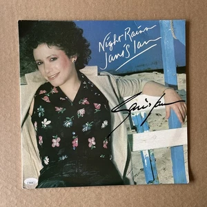 SIGNED JANIS IAN - NIGHT RAINS - VINYL RECORD ALBUM JSA MJR - Picture 1 of 4