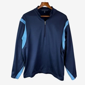 NIKE Golf Therma-Fit 1/4 Zip Pullover Jacket Size L Large Blue Outdoor - Picture 1 of 9