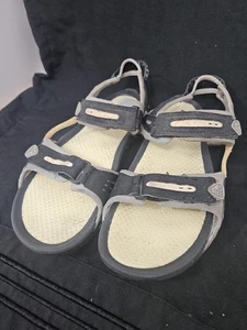 Sandalias Nike ACG Santiam 4 para mujer 7 gris amarillo punta abierta talla 8 - Imagen 1 de 7