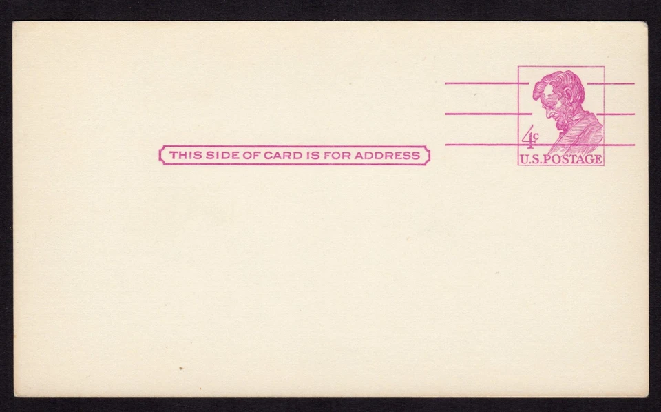 Scott #UX48 Abraham Lincoln Stamped Postal Card - Image 1 of 1