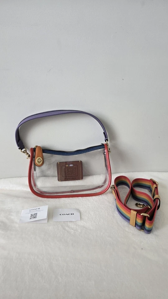 Coach Handbag Clear Stadium Purse New with Broken Zipper See Photos - Image 1 of 4