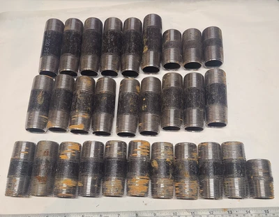 批量 (29) 1 英寸 NPT NOS 黑色烟斗 NIPPLE SCH 40,2 英寸,2-1/2 英寸,3-1/2 和 4 — 第 1/4 张图片