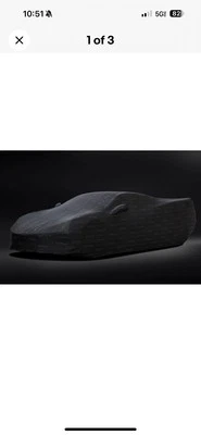 2020-2025 Corvette C8 70th Anniversary Indoor Car Cover 84869725 Black w/ Logo - Image 1 of 3