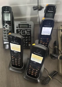 Panasonic KX-TG7641 DECT 6.0 PLUS Base & 4 Cordless Handsets PNLC1017 Tested - Picture 1 of 4