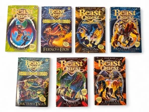 Menge 7 BEAST QUEST Bücher von Adam Blade Fantasy Abenteuer Taschenbuch Set - Bild 1 von 8