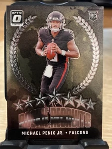 Donruss Optic Michael Penix Jr. 2024 Rookie Recruits #10 Atlanta Falcons RC NFL - Imagen 1 de 2
