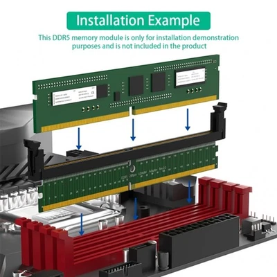 DDR5 DIMM 288Pin Desktop PC Memory Test Protections Card Slot Adapters Testing - Image 1 of 4