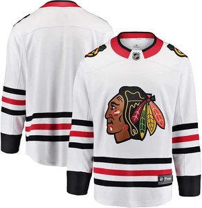 New Men's Chicago Blackhawks Blank Fanatics Breakaway Away White Jersey S - Picture 1 of 1