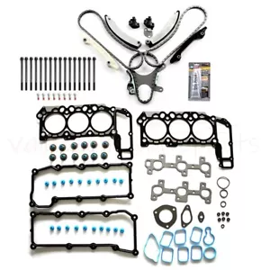 Timing Chain Kit Head Gasket Bolt Set For Dodge Ram 1500 Jeep Liberty 2002-2005 - Foto 1 di 8