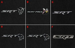 New! 2011-2021 Dodge CHALLENGER Black Carpet Floor Mats SRT Hellcat Demon Logo A - Bild 1 von 20