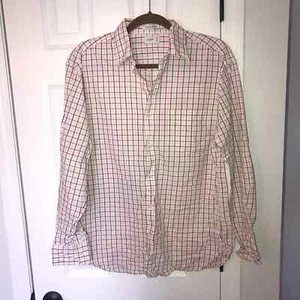 J. Crew Checks anni '80 2 strati bottoni L/S M - Foto 1 di 4