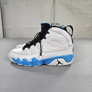 Air Jordan Retro 9 Sneakers Mens 8 UK 2010 White University Blue 302370 103 - Picture 1 of 13