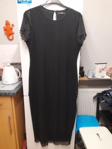 Vestido F&F Negro Bodycon Forrado Talla 18 - Imagen 1 de 2