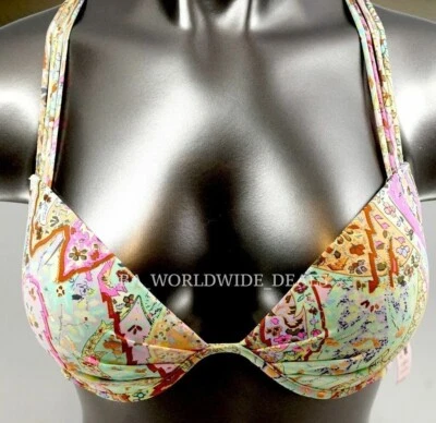 Victoria's Secret SWIM Paisley Foil Macramé Fabuloso Top de Natación 34B Foto 1 de 2
