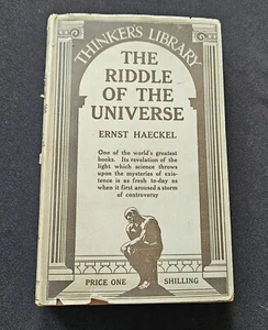 The Riddle Of The Universe Ernst Haeckel 1929 Thinkers Library - Picture 1 of 7