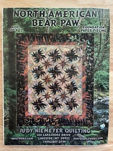 North American Bear Paw Pattern with Foundation Papers by Judy Niemeyer - Picture 1 of 6