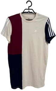 Adidas Women's Short Sleeve Color-block Crew Neck Tee Shirt Dress Shirt Size S - Picture 1 of 11