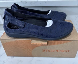 Arcopedico Women's L58 Lytech Shoe Size 41 9.5-10 Navy Crackle New in Box - Picture 1 of 9