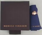 Monica Vinader 18ct Gold Vermeil Nura Small Pebble Ring Size I  Brand New Boxed