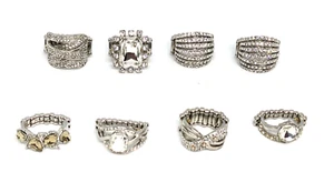 NEU! Paparazzi dehnbare Ringe (8er Set) glitzernde Strass Prinzessin Zigeunerin ausgefallen - Bild 1 von 10