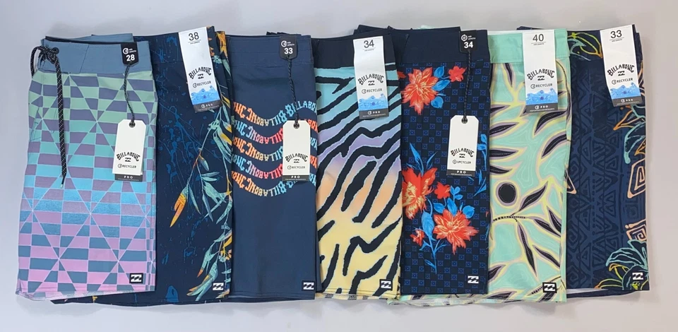 Pantalones cortos de natación Billabong Recycler Sundays Pro de longitud media para hombre Foto 1 de 1