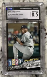 2020 Topps Update- Decades Best Pitchers #DB-50 Mariano Rivera, /299, CGC 8.5 - Picture 1 of 2
