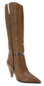 Alexandre Birman 258735 Womens Dora 90 Leather Knee High Boot Brown Size 37 M - Picture 1 of 4